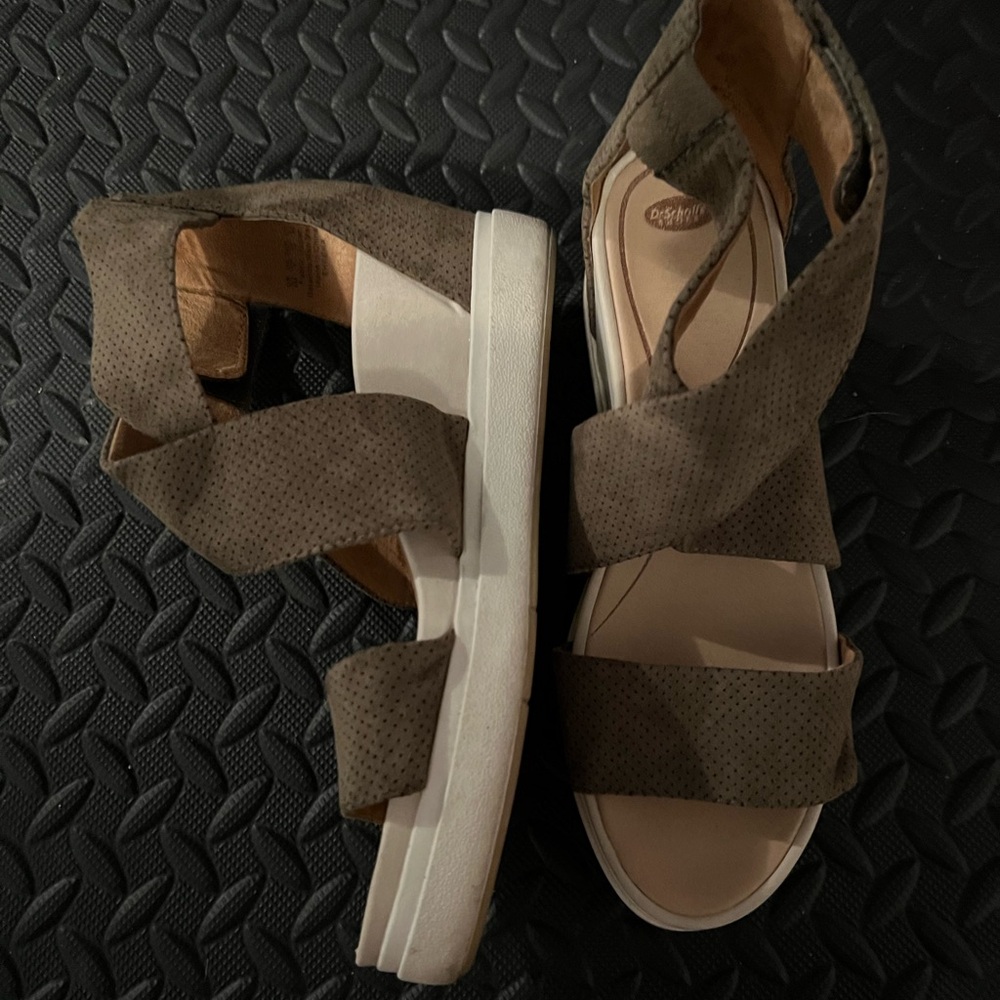 Dr Scholls Green comfortable wedges 9